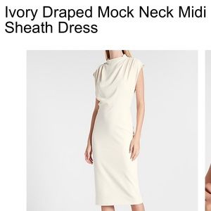 Express Ivory zip back dress. Still on website for $88 retail. Never worn!